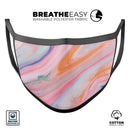 Magical Coral Marble V5 - Made in USA Mouth Cover Unisex Anti-Dust Cotton Blend Reusable & Washable Face Mask with Adjustable Sizing for Adult or Child