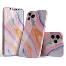 Magical Coral Marble V5 // Full-Body Skin Decal Wrap Cover for Apple iPhone 15, 14, 13, Pro, Pro Max, Mini, XR, XS, SE (All Models)