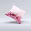 Magical Pink Bow Ink-Fuzed Decorative Throw Pillow