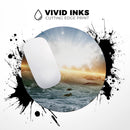 Majestic Sky on Crashing Waves// WaterProof Rubber Foam Backed Anti-Slip Mouse Pad for Home Work Office or Gaming Computer Desk
