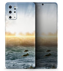 Majestic Sky on Crashing Waves - Premium Vinyl Skin Decal for Samsung Galaxy S25 Ultra, S24, S23, S22 & All Galaxy S Models
