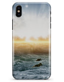 Majestic Sky on Crashing Waves - iPhone X Clipit Case