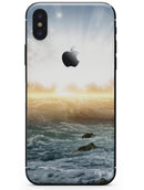 Majestic Sky on Crashing Waves - iPhone X Skin-Kit