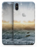 Majestic Sky on Crashing Waves - iPhone X Skin-Kit