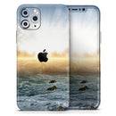 Majestic Sky on Crashing Waves - Protective Skin Wrap & Decal – Compatible with iPhone SE to iPhone 17 Pro Max (All Models)