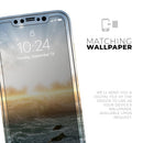 Majestic Sky on Crashing Waves - Protective Skin Wrap & Decal – Compatible with iPhone SE to iPhone 17 Pro Max (All Models)