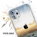 Majestic Sky on Crashing Waves - Protective Skin Wrap & Decal – Compatible with iPhone SE to iPhone 17 Pro Max (All Models)