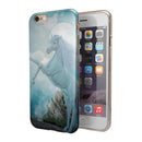 Majestic White Stallion Unicorn Rearing in Triump over Enemies Before the Light of a Full Moon on a Mid Summer's Night iPhone 6/6s or 6/6s Plus 2-Piece Hybrid INK-Fuzed Case