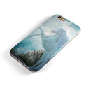 Majestic White Stallion Unicorn Rearing in Triump over Enemies Before the Light of a Full Moon on a Mid Summer's Night iPhone 6/6s or 6/6s Plus 2-Piece Hybrid INK-Fuzed Case