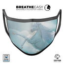 Majestic White Stallion Unicorn Rearing in Triump over Enemies Before the Light of a Full Moon on a Mid Summer's Night - Made in USA Mouth Cover Unisex Anti-Dust Cotton Blend Reusable & Washable Face Mask with Adjustable Sizing for Adult or Child