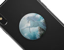 Majestic White Stallion Unicorn Rearing in Triump over Enemies Before the Light of a Full Moon on a Mid Summer's Night - Skin Kit for PopSockets and other Smartphone Extendable Grips & Stands