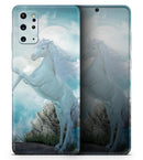 Majestic White Stallion Unicorn - Premium Vinyl Skin Decal for Samsung Galaxy S25 Ultra, S24, S23, S22 & All Galaxy S Models