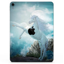 Majestic White Stallion Unicorn - Full Body Skin Decal for the Apple iPad Pro 12.9", 11", 10.5", 9.7", Air or Mini (All Models Available)