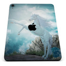 Majestic White Stallion Unicorn - Full Body Skin Decal for the Apple iPad Pro 12.9", 11", 10.5", 9.7", Air or Mini (All Models Available)