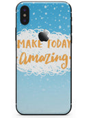 Make Today Amazing Blue Fall - iPhone X Skin-Kit