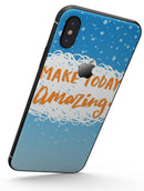 Make Today Amazing Blue Fall - iPhone X Skin-Kit