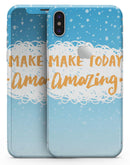 Make Today Amazing Blue Fall - iPhone X Skin-Kit