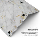 Marble & Digital Gold Foil V3 - Skin Decal Wrap Kit Compatible with the Apple MacBook Pro, Pro with Touch Bar or Air (11", 12", 13", 15" & 16" - All Versions Available)