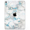 Marble & Digital Blue Frosted Foil V2 - Full Body Skin Decal for the Apple iPad Pro 12.9", 11", 10.5", 9.7", Air or Mini (All Models Available)