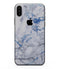 Marble & Digital Blue Frosted Foil V5 - iPhone XS MAX, XS/X, 8/8+, 7/7+, 5/5S/SE Skin-Kit (All iPhones Available)