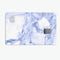 Marble & Digital Blue Frosted Foil V6 - Premium Protective Decal Skin-Kit for the Apple Credit Card