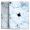 Marble & Digital Blue Frosted Foil V7 - Full Body Skin Decal for the Apple iPad Pro 12.9", 11", 10.5", 9.7", Air or Mini (All Models Available)