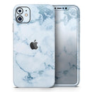 Marble & Digital Blue Frosted Foil V7 - Protective Skin Wrap & Decal – Compatible with iPhone SE to iPhone 17 Pro Max (All Models)
