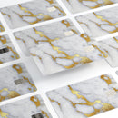 Marble & Digital Gold Foil V1 - Premium Protective Decal Skin-Kit for the Apple Credit Card