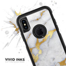 Marble & Digital Gold Foil V1 - Skin Kit for the iPhone OtterBox Cases