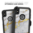 Marble & Digital Gold Foil V1 - Skin Kit for the iPhone OtterBox Cases