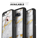 Marble & Digital Gold Foil V1 - Skin Kit for the iPhone OtterBox Cases