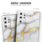 Marble & Digital Gold Foil V1 - Skin-Kit for the Samsung Galaxy S-Series S20, S20 Plus, S20 Ultra , S10 & others (All Galaxy Devices Available)