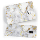 Marble & Digital Gold Foil V2 - Premium Protective Decal Skin-Kit for the Apple Credit Card