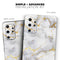Marble & Digital Gold Foil V2 - Skin-Kit for the Samsung Galaxy S-Series S20, S20 Plus, S20 Ultra , S10 & others (All Galaxy Devices Available)