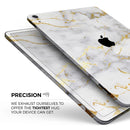Marble & Digital Gold Foil V2 - Full Body Skin Decal for the Apple iPad Pro 12.9", 11", 10.5", 9.7", Air or Mini (All Models Available)