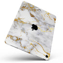 Marble & Digital Gold Foil V2 - Full Body Skin Decal for the Apple iPad Pro 12.9", 11", 10.5", 9.7", Air or Mini (All Models Available)