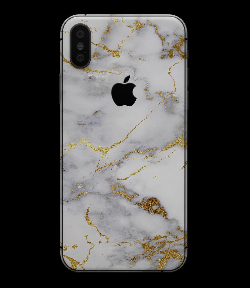 Marble & Digital Gold Foil V2 - iPhone XS MAX, XS/X, 8/8+, 7/7+, 5/5S/SE Skin-Kit (All iPhones Available)