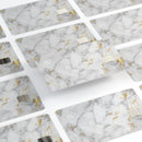 Marble & Digital Gold Foil V3 - Premium Protective Decal Skin-Kit for the Apple Credit Card