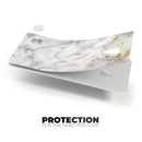 Marble & Digital Gold Foil V3 - Premium Protective Decal Skin-Kit for the Apple Credit Card