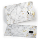 Marble & Digital Gold Foil V3 - Premium Protective Decal Skin-Kit for the Apple Credit Card