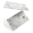 Marble & Digital Gold Foil V3 - Premium Protective Decal Skin-Kit for the Apple Credit Card