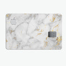 Marble & Digital Gold Foil V3 - Premium Protective Decal Skin-Kit for the Apple Credit Card