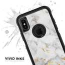 Marble & Digital Gold Foil V3 - Skin Kit for the iPhone OtterBox Cases