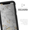 Marble & Digital Gold Foil V3 - Skin Kit for the iPhone OtterBox Cases
