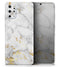 Marble & Digital Gold Foil V3 - Skin-Kit for the Samsung Galaxy S-Series S20, S20 Plus, S20 Ultra , S10 & others (All Galaxy Devices Available)