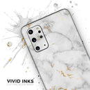 Marble & Digital Gold Foil V3 - Premium Vinyl Skin Decal for Samsung Galaxy S25 Ultra, S24, S23, S22 & All Galaxy S Models