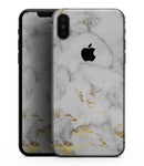 Marble & Digital Gold Foil V3 - iPhone XS MAX, XS/X, 8/8+, 7/7+, 5/5S/SE Skin-Kit (All iPhones Available)