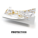Marble & Digital Gold Foil V5 - Premium Protective Decal Skin-Kit for the Apple Credit Card