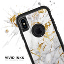 Marble & Digital Gold Foil V5 - Skin Kit for the iPhone OtterBox Cases