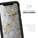 Marble & Digital Gold Foil V5 - Skin Kit for the iPhone OtterBox Cases